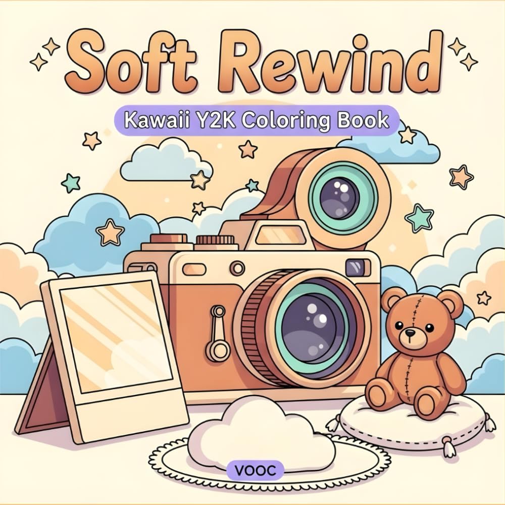 ler totalmente Soft Rewind: Kawaii Y2K Coloring Book Featuring Cute Retro Objects, Nostalgic Vintage Tech Scenes, Bold Easy Designs for Adults and Teens Relaxation... (Breathe Easy Coloring for Stress Relief)