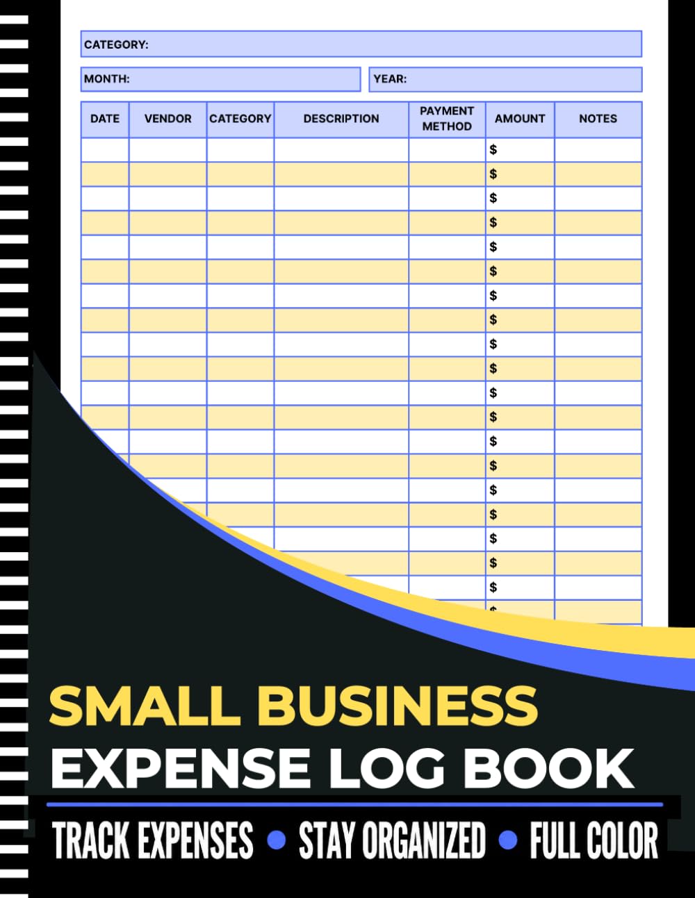 ler totalmente Small Business Expense Log Book: FULL COLOR Expense Tracking for Small Businesses | Record Business Purchases, Vendors, Payment Methods & Monthly... Your Bookkeeping (Professional Record Series)