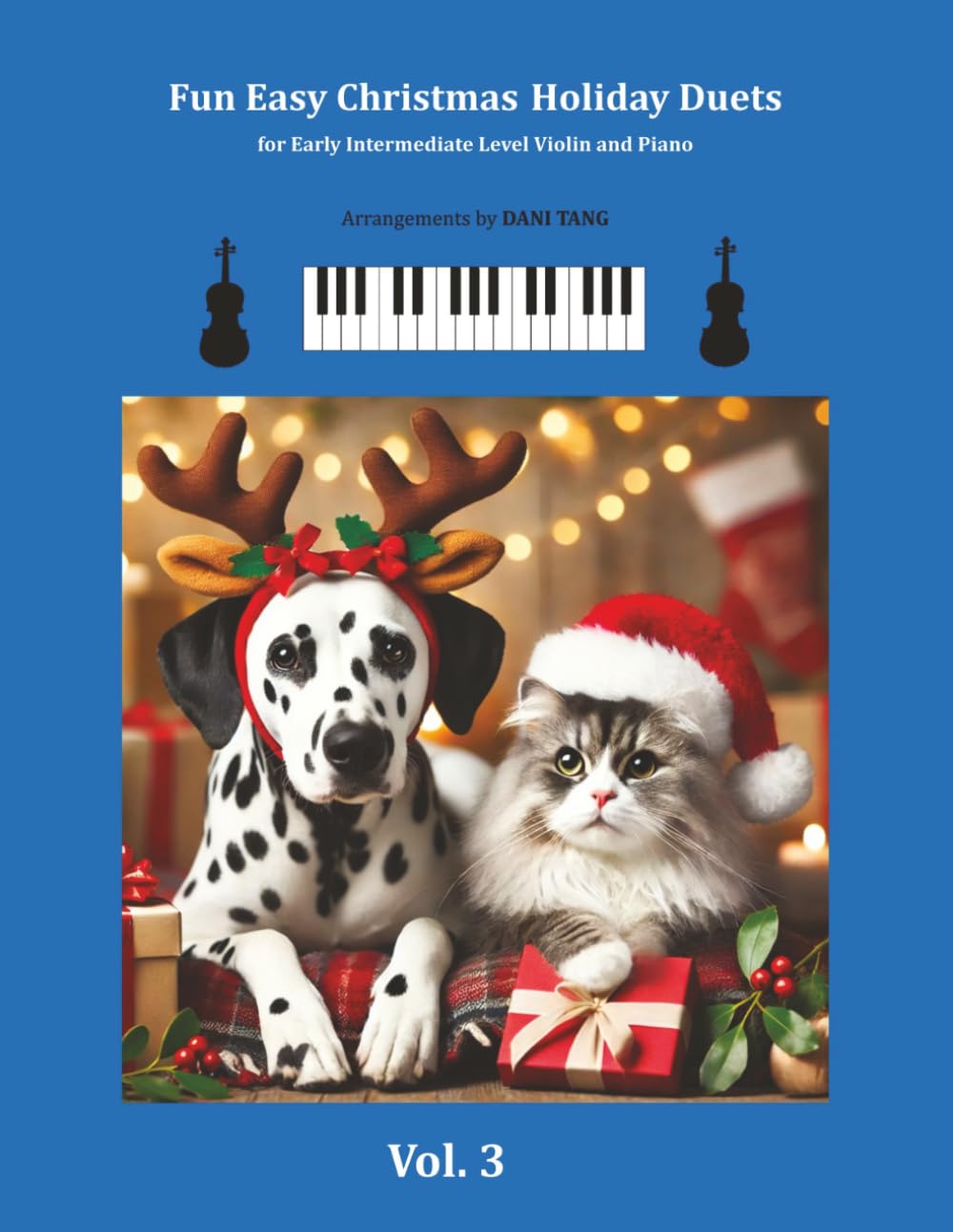 ler totalmente Fun Easy Christmas Holiday Duets Volume 3: For Early Intermediate Level Violin and Piano