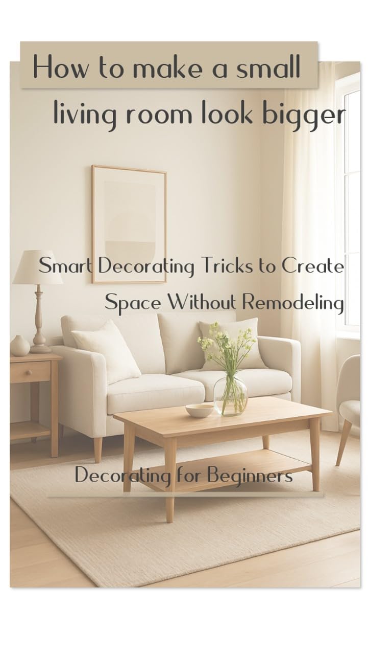 ler totalmente How to Make a Small Living Room Look Bigger: Smart Decorating Strategies to Create Space, Light, and Balance — Without Remodeling (English Edition)