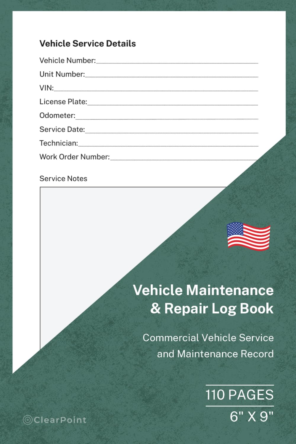 capítulo por capítulo baixar Vehicle Maintenance & Repair Log Book: Fleet Service, Repair and Preventive Maintenance Record | 110 Pages | 6 × 9 Format: Track vehicle servicing,... maintenance and fleet maintenance history.