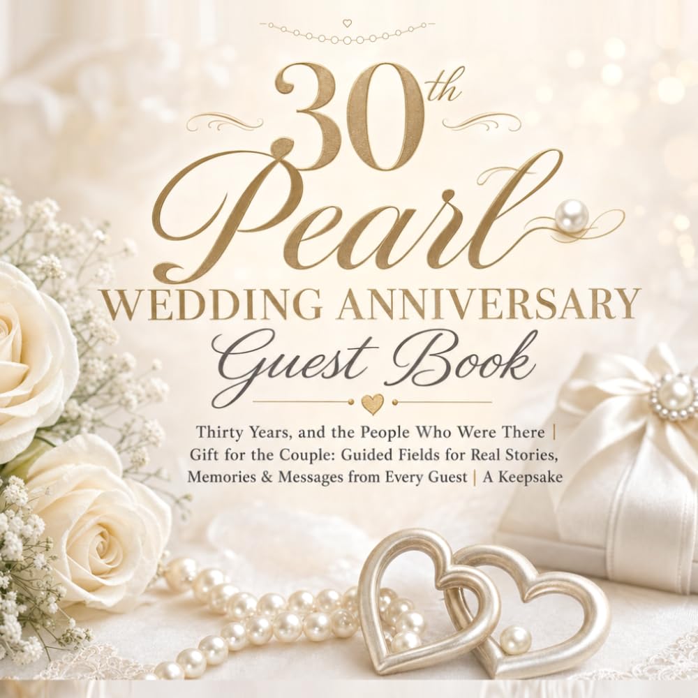 30th Pearl Wedding Anniversary Guest Book: Thirty Years, and the People Who Were There | Gift for the Couple: Guided Fields for Real Stories, Memories & Messages from Every Guest | A Keepsake baixar o livro de graça