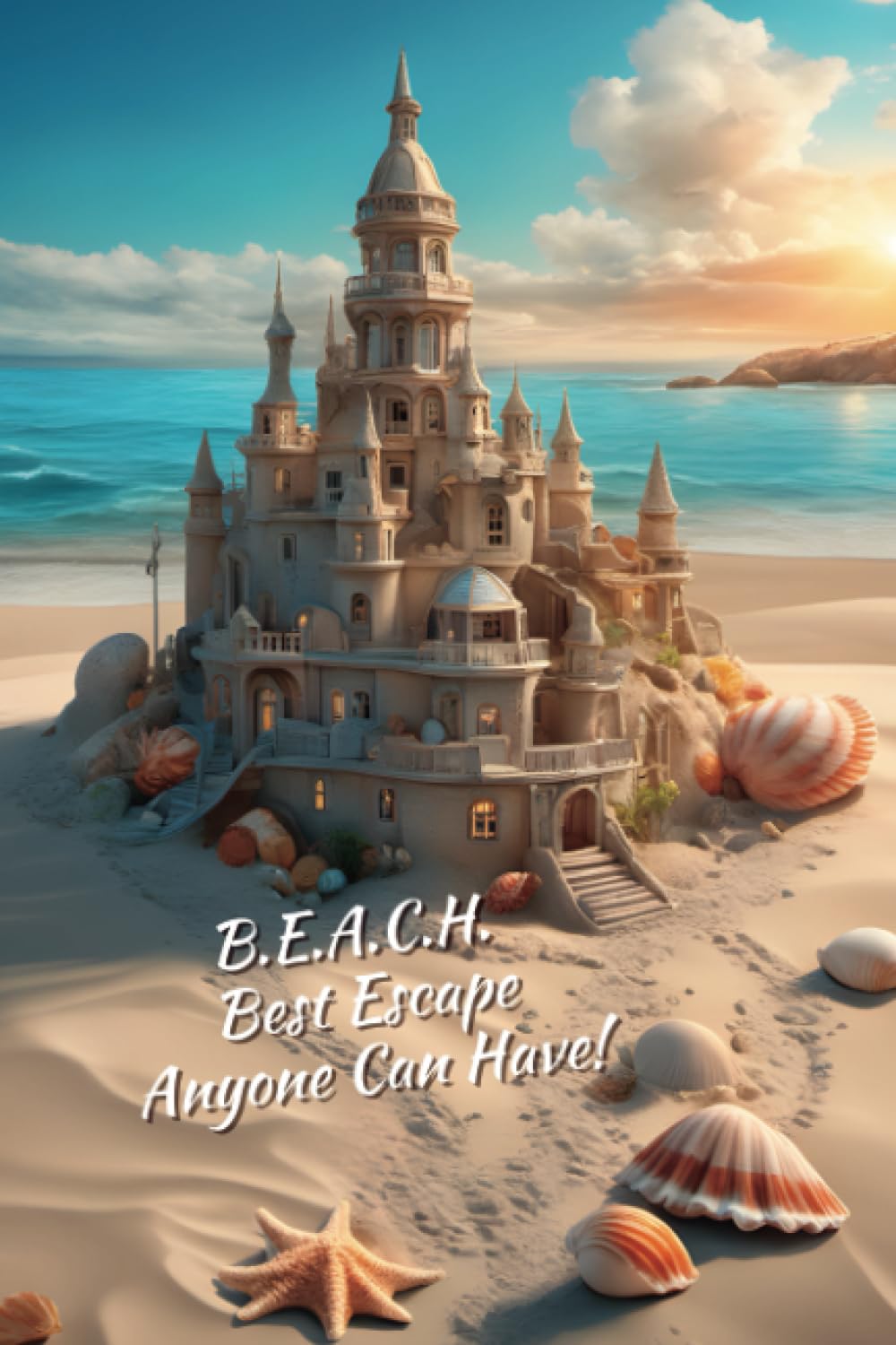 BEACH Best Escape Anyone Can Have!: Beach Sandcastle Coastal Themed Notebook (Journal, Diary) baixar o livro de graça