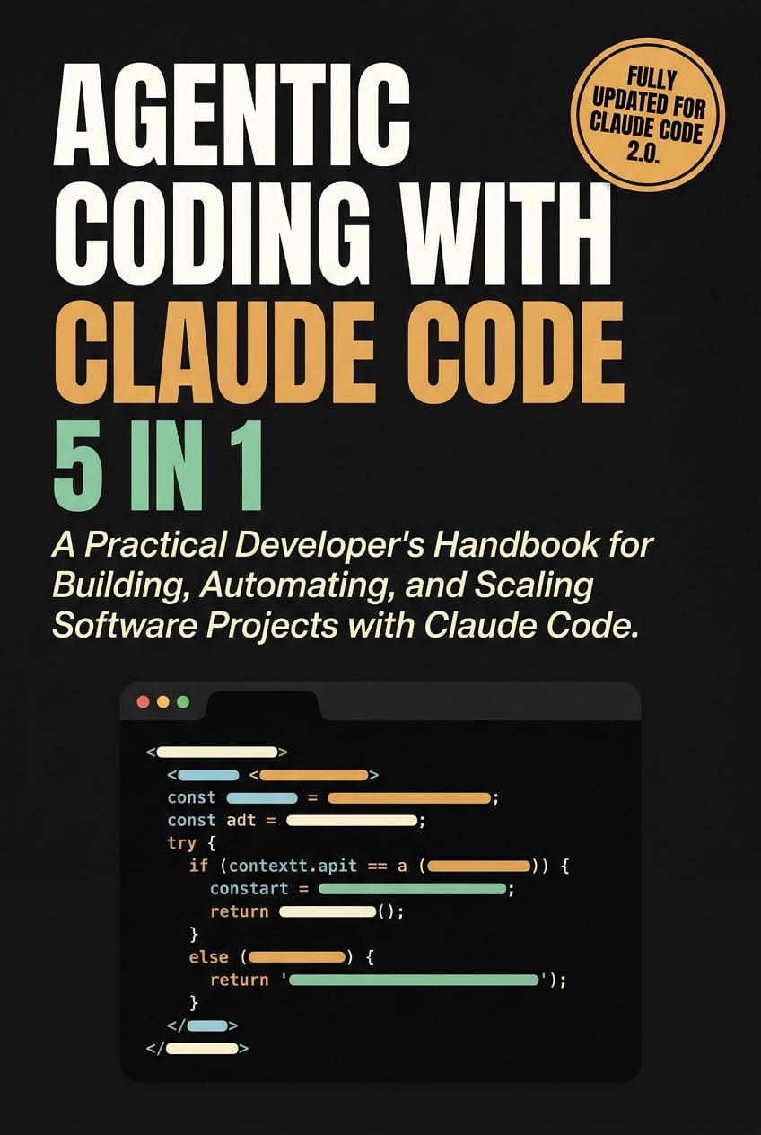 ler totalmente Agentic Coding with Claude Code (5-in-1): A Practical Developer’s Handbook for Building, Automating, and Scaling Software Projects with Claude Code and AI-Powered Agentic Workflows (English Edition)