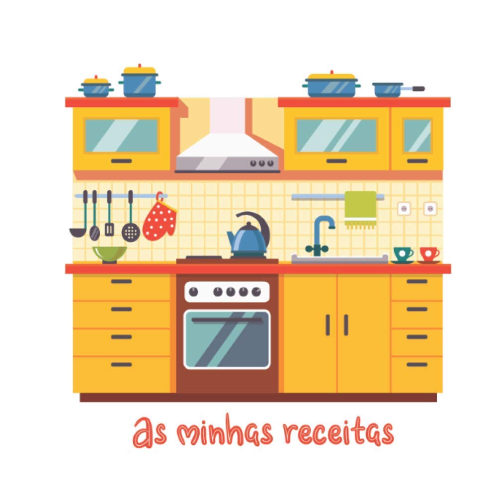 As minhas receitas: Meu livro de receitas, Caderno de receitas para completar para escrever (Portuguese Edition) baixar o livro de graça