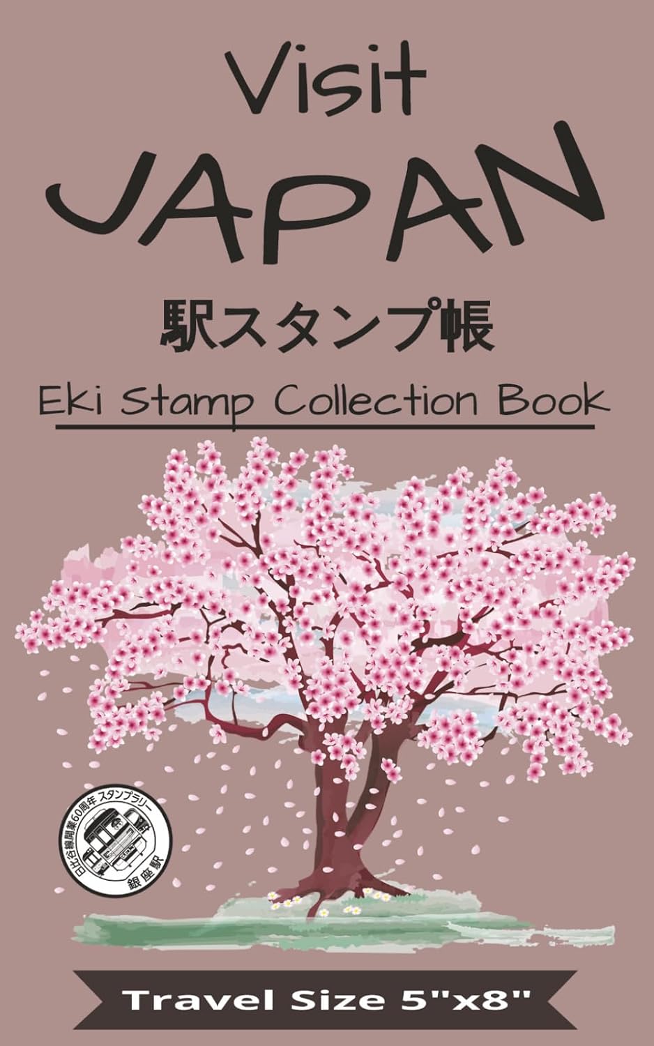 Visit Japan Eki Stamp Collection Book: Japan Travel Size Eki Stamp Book | 5" x 8" (12.7cm x 20.3cm) | Train Station Stamp Saver Collection Book | 100 Pages baixar livro de graça