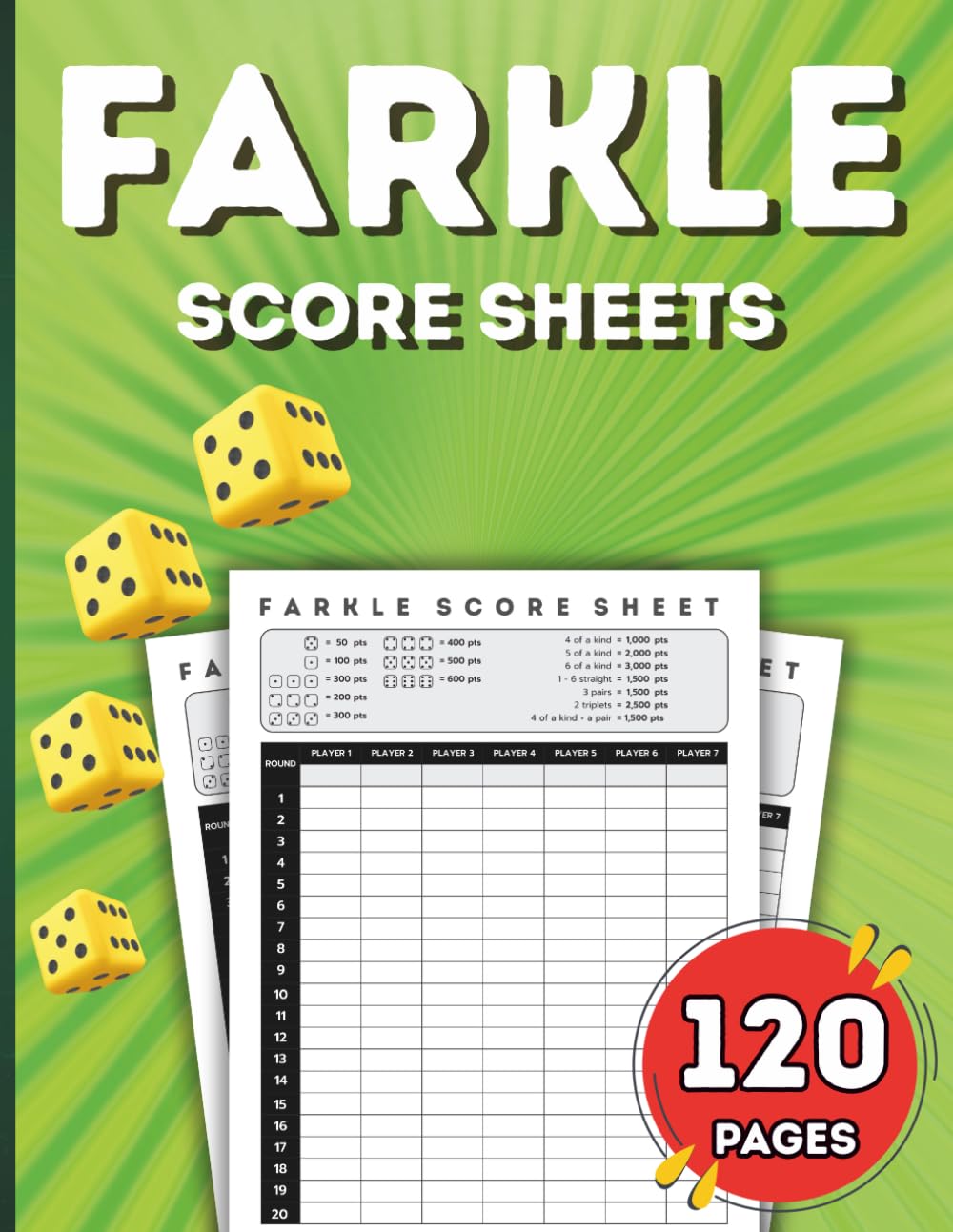capítulo por capítulo baixar Farkle Score Sheets: for Scorekeeping, Large Print Score Pads