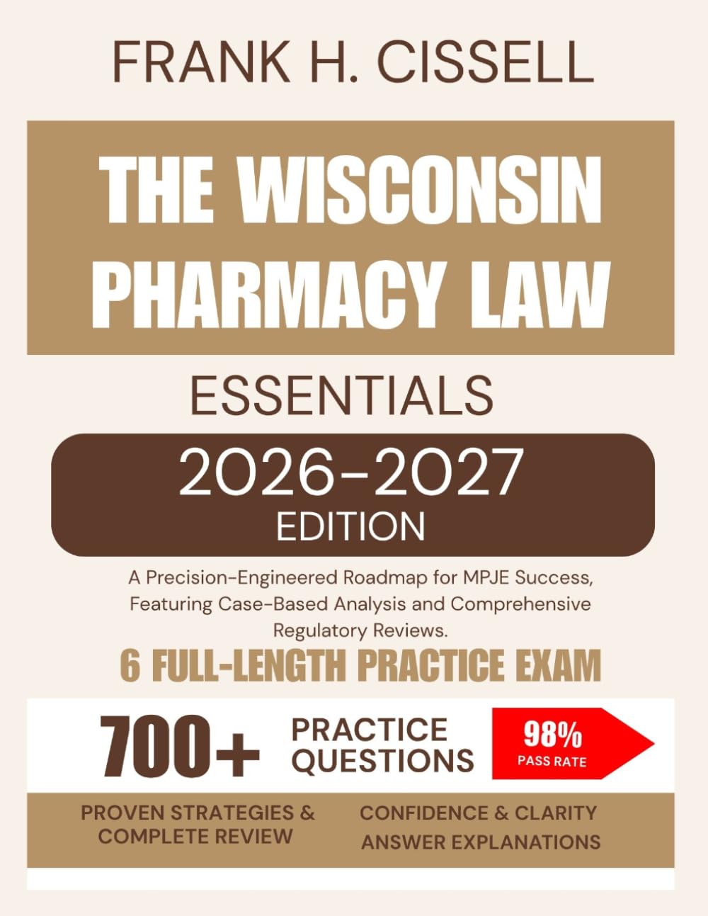 ler totalmente The Wisconsin Pharmacy Law Essentials 2026-2027 Edition: A Precision-Engineered Roadmap for MPJE Success, Featuring Case-Based Analysis and Comprehensive Regulatory Reviews.