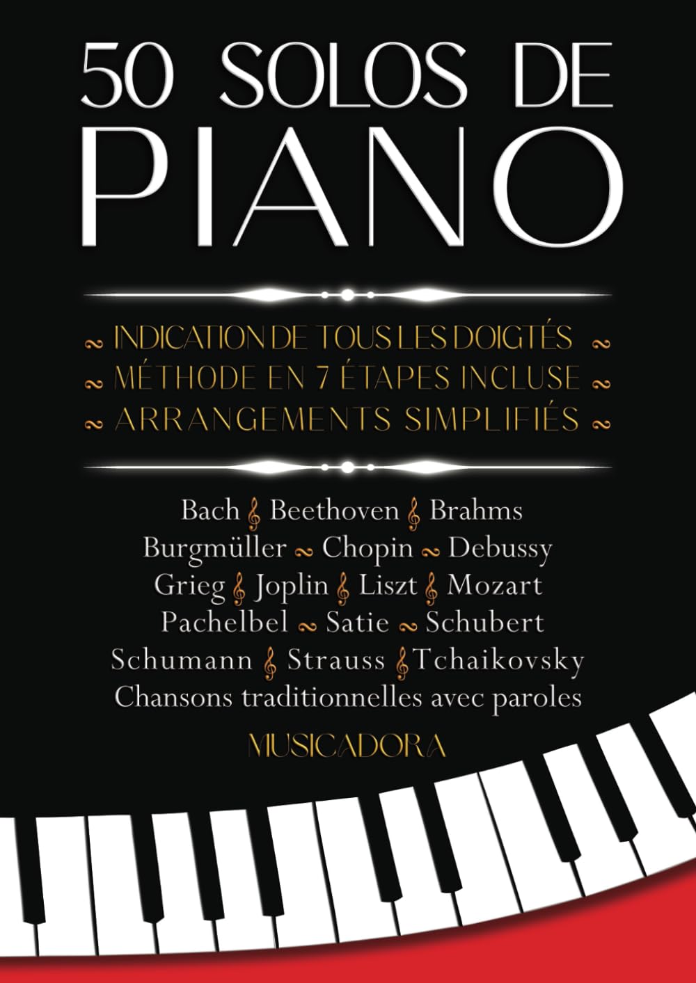 50 Solos pour Piano avec tous les doigtés, arrangements simplifiés, méthode accessible et efficace. (French Edition) baixar o livro de graça