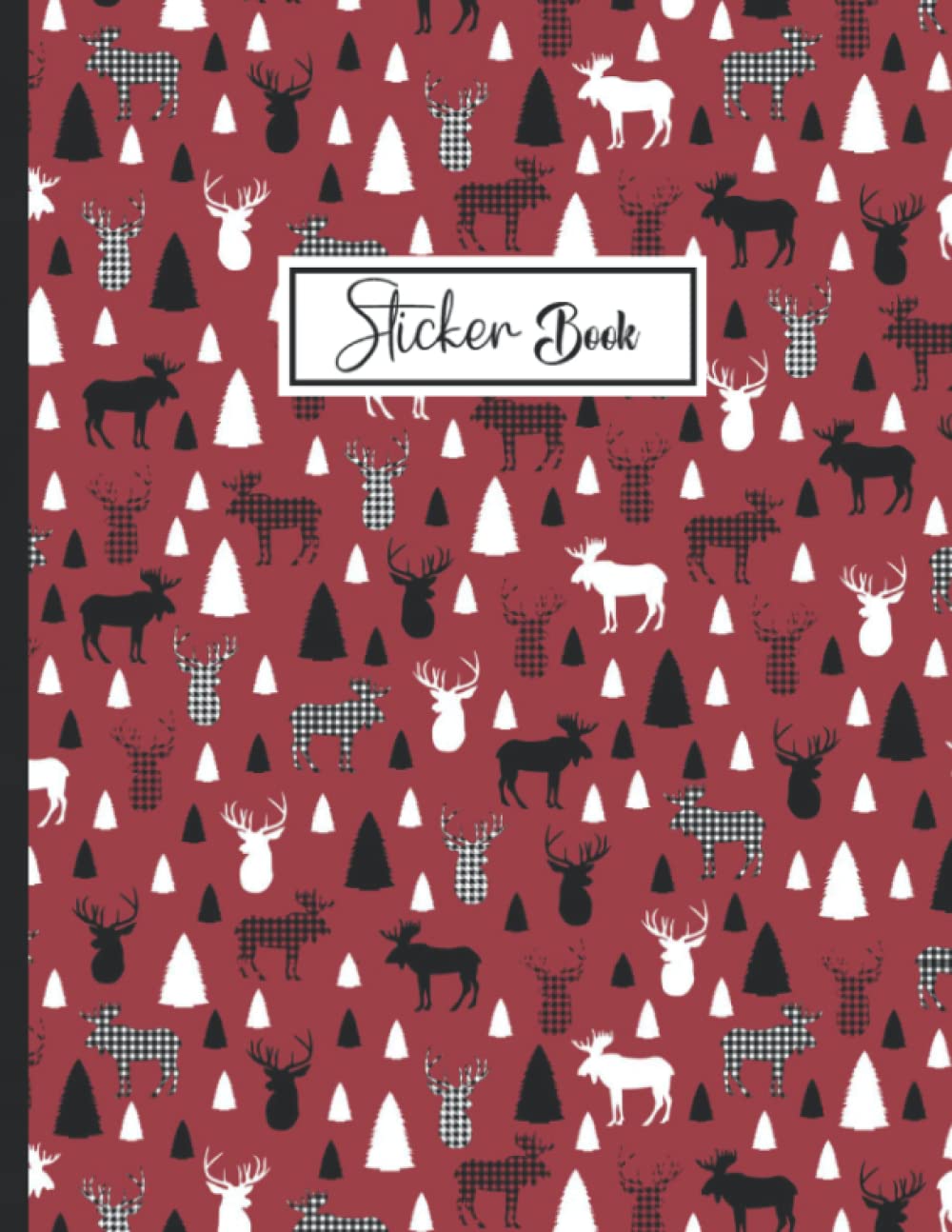 ler totalmente Sticker Book: Blank Sticker Collection Book for Girls with Elk.