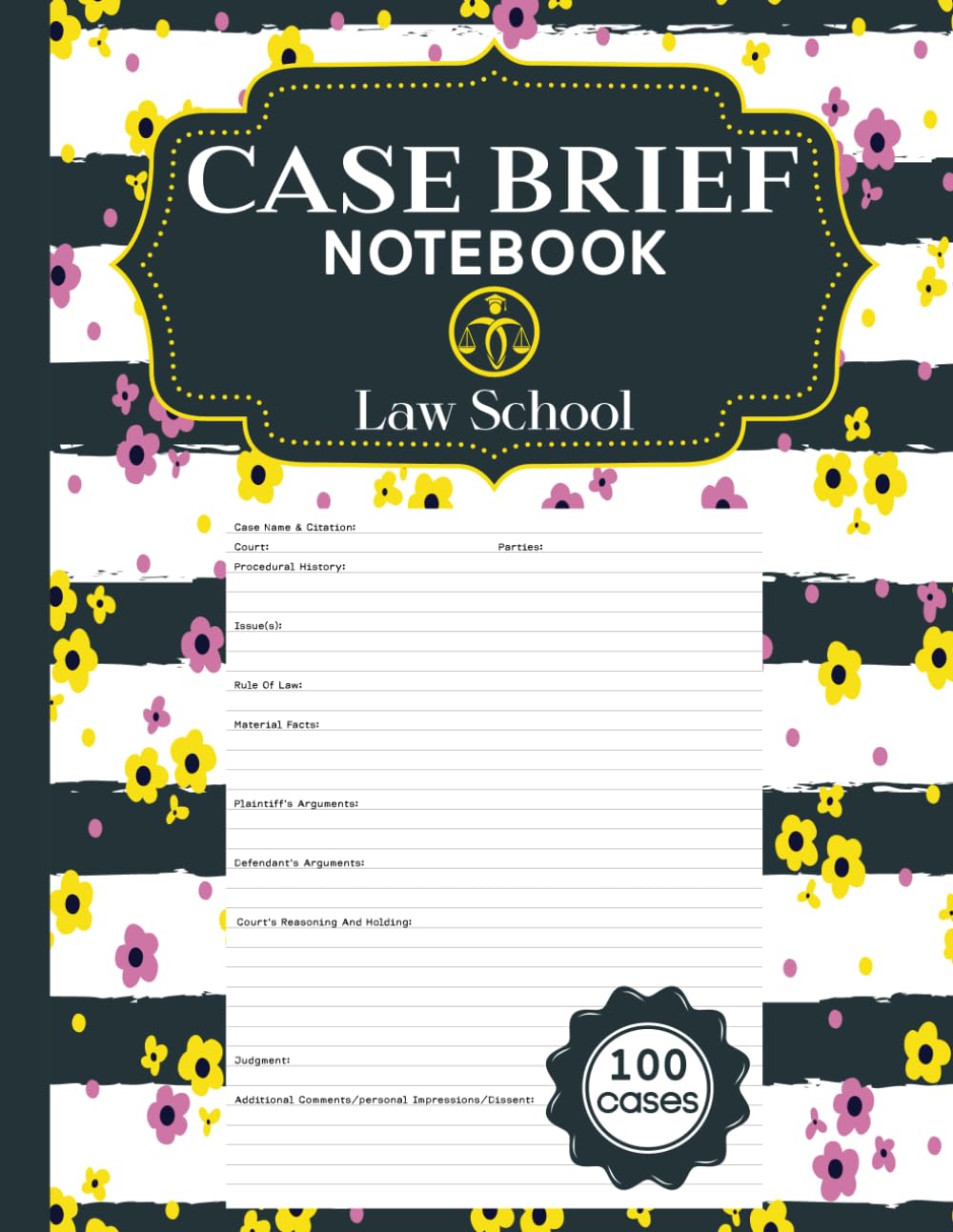 ler totalmente Law School Case Brief Notebook: Case Briefs Notebook For Law Students | Law School Case Brief Template | Large Size (8.5-inch X 11"-inch) | Case Briefs Book (100 Cases)