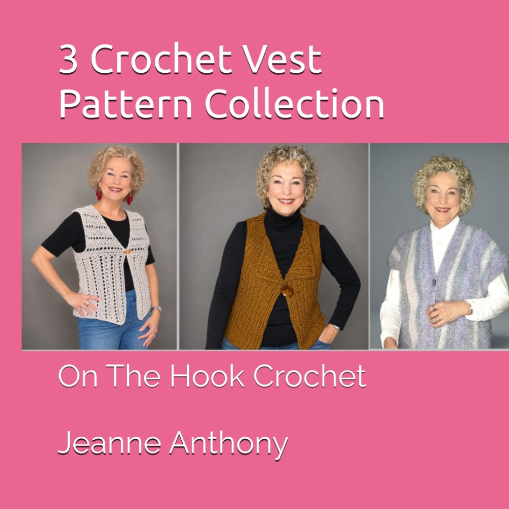ler totalmente 3 Crochet Vest Pattern Collection: On The Hook Crochet