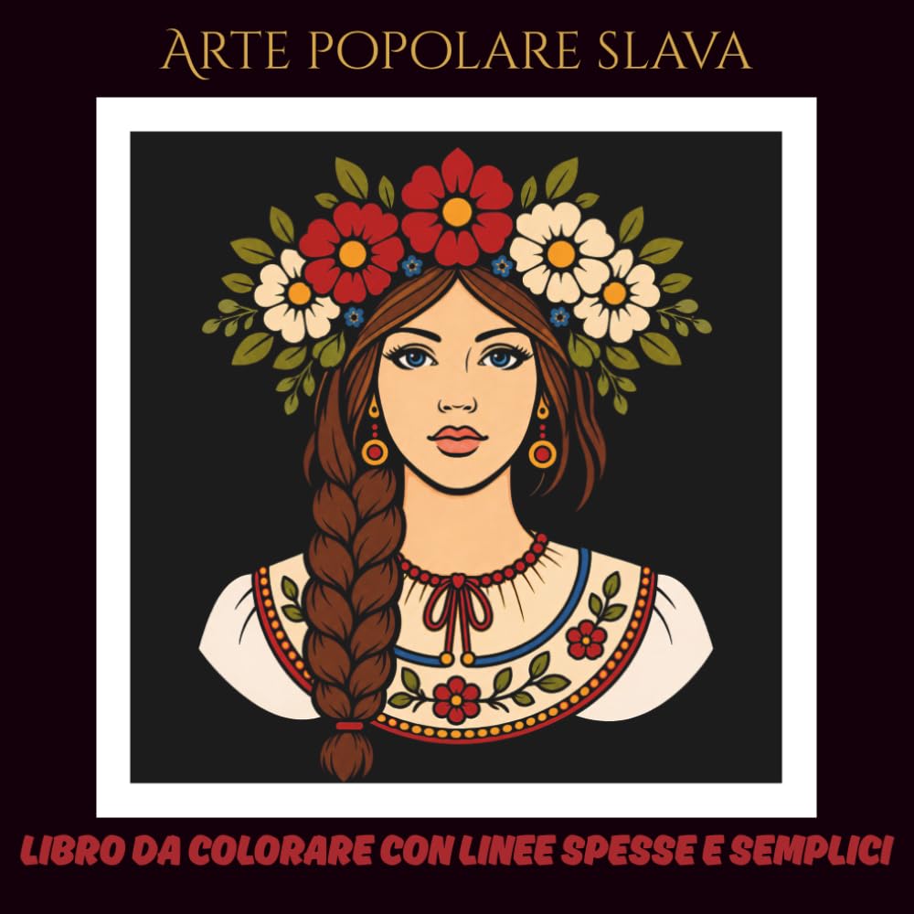 ler totalmente Arte popolare slava: Libro da colorare con linee spesse e semplici – 60 disegni unici, 30 su sfondo bianco e 30 su sfondo nero – ispirato all’arte... alla cultura e alla natura (Italian Edition)