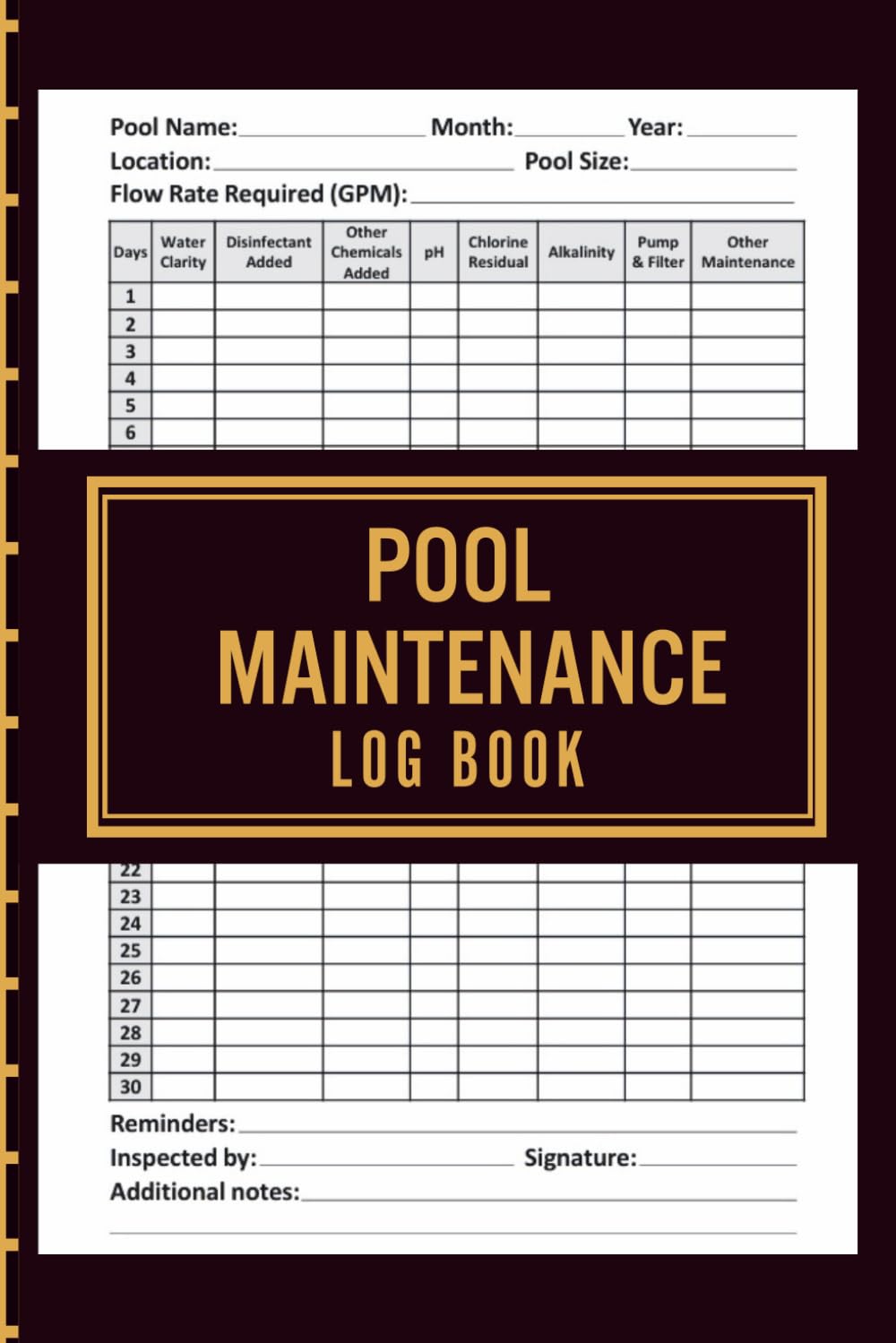 Pool Maintenance Log Book: Swimming Pool Care Journal - Water Testing and Cleaning Tracker for Balanced Pools and Easy Maintenance baixar livro de graça