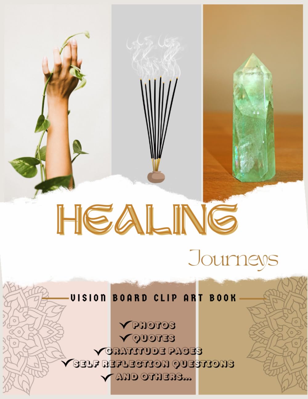 Healing Journeys: A Guided Vision Board Clip Art Book for Self-Reflection and Wellness baixar livro de graça