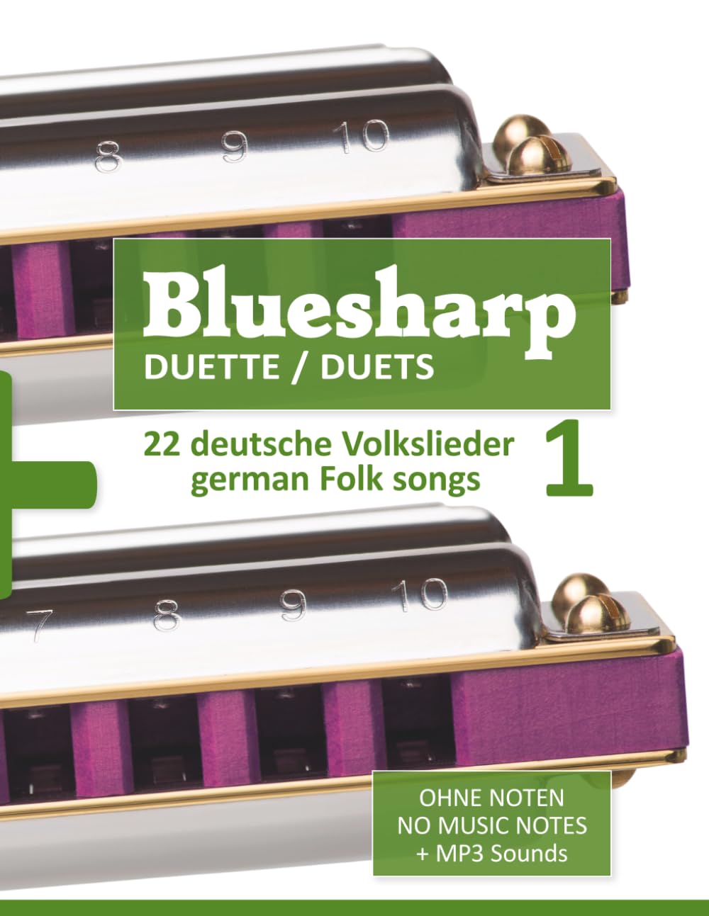 ler totalmente Bluesharp Duette / Duets - 22 deutsche Volkslieder / German Folk Songs - 1: Ohne Noten - No Music Notes + MP3 Sounds (Bluesharp Songbooks) (German Edition)