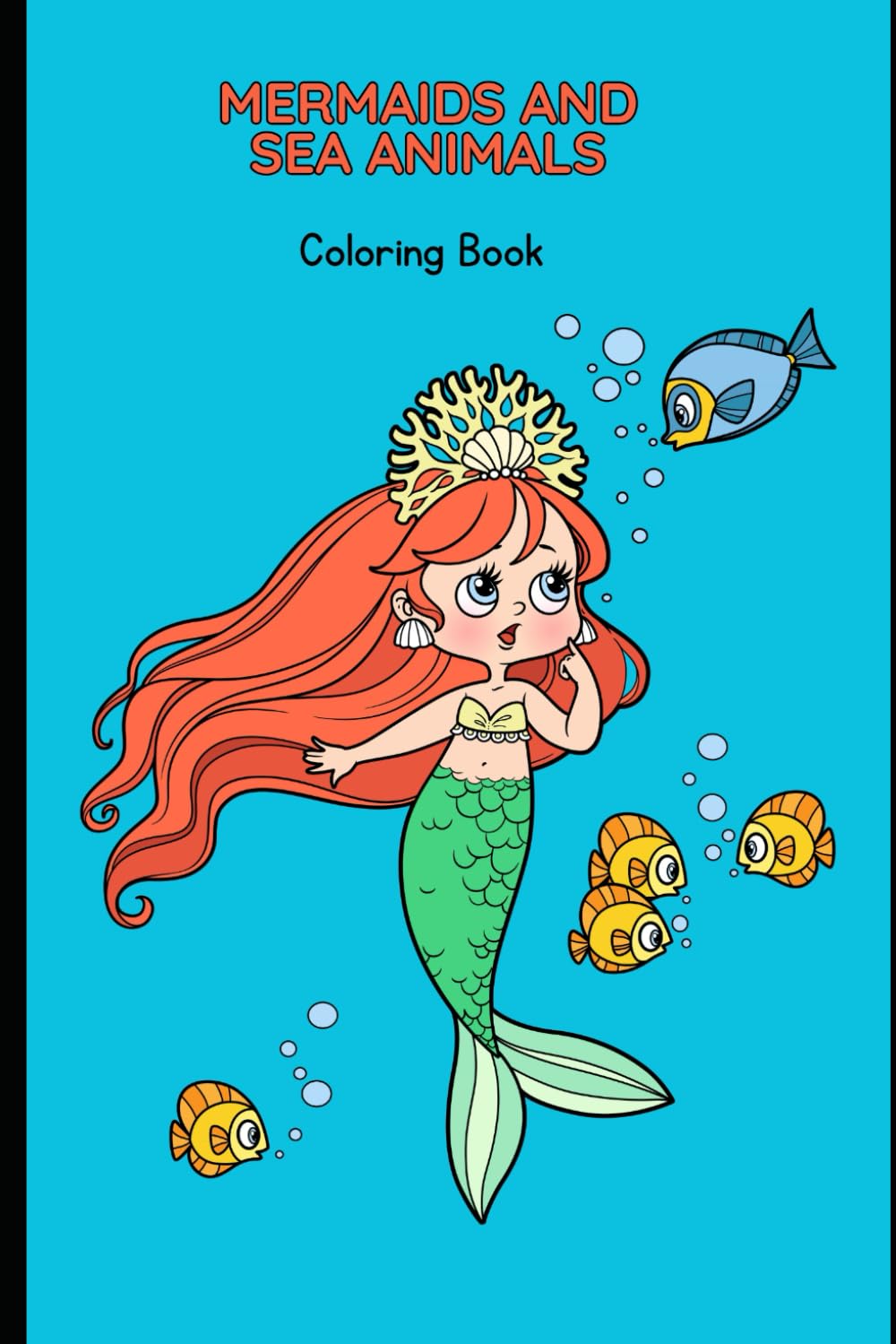ler totalmente Mermaids and Sea Animals: Coloring Book (Portuguese Edition)