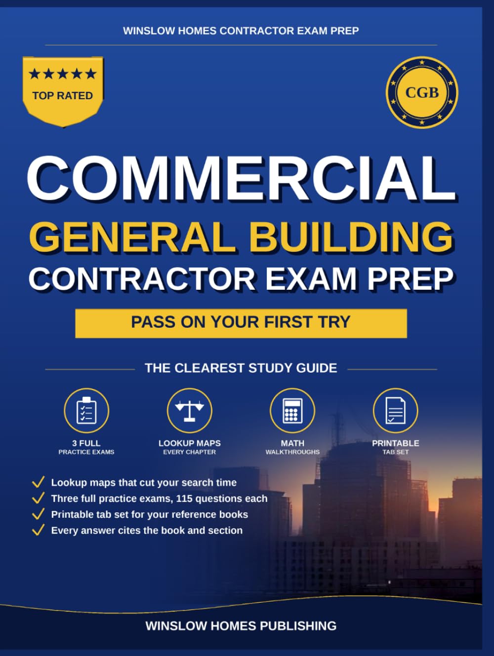 ler totalmente Commercial General Building Contractor Exam Prep: The Open Book Study System to Pass the NASCLA Accredited Examination, With Lookup Maps, 772 Practice... Tab Set (Winslow Homes Contractor Exam Prep)