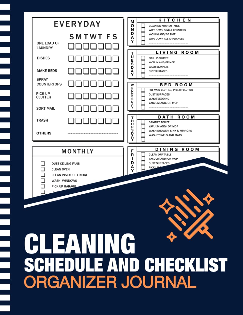 capítulo por capítulo baixar Cleaning Schedule and Checklist Organizer Journal: A Simple Daily Weekly and Monthly Cleaning Planner For Home Organization, Friendly Routine, Structured Housekeeping