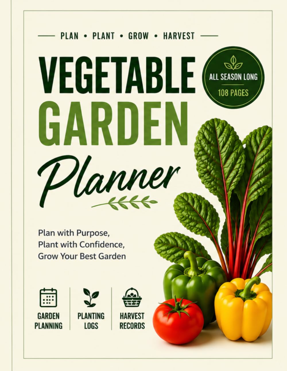 Vegetable Garden Planner: A Practical Garden Journal for Planning, Planting, Tracking & Growing Your Best Vegetable Garden