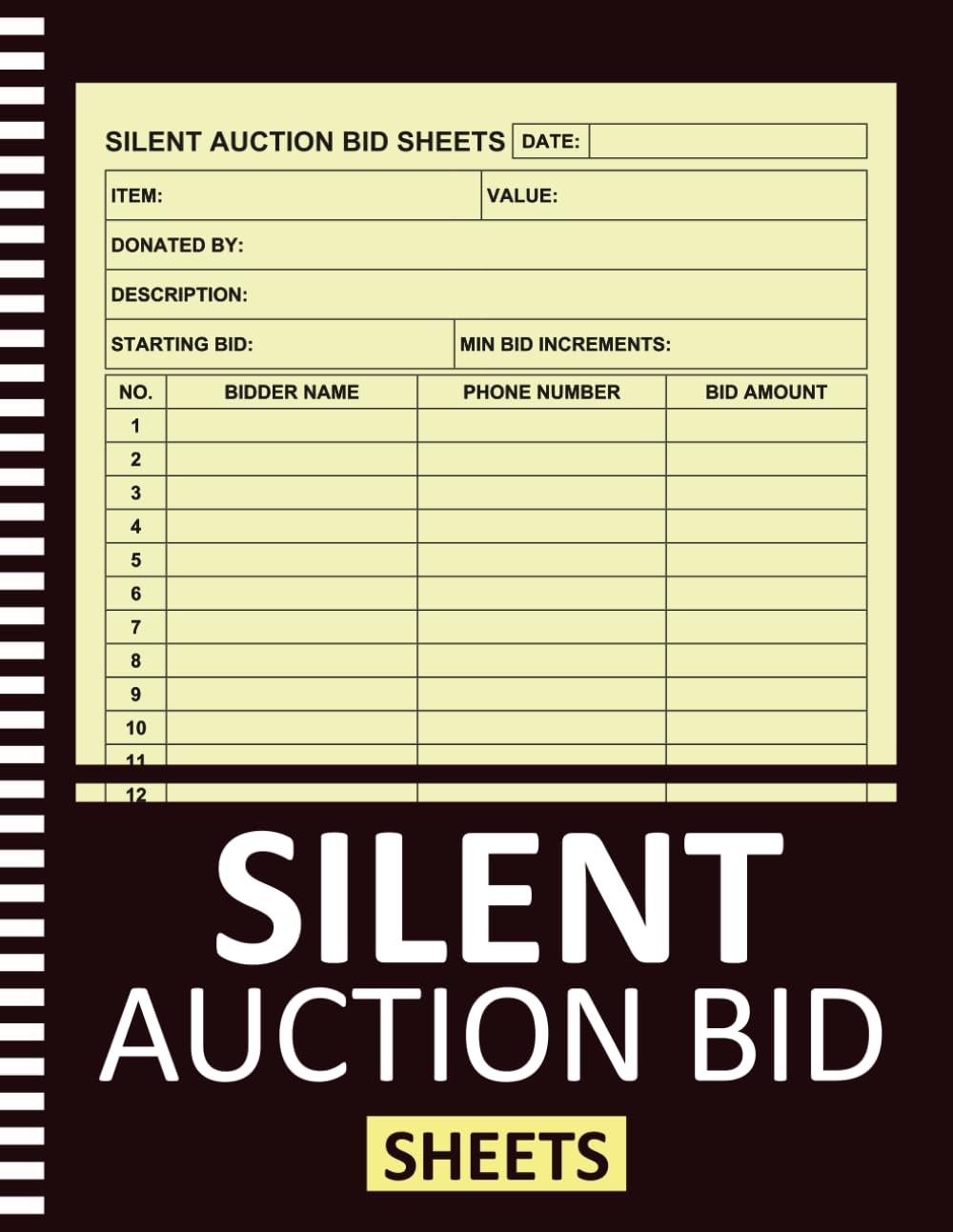 capítulo por capítulo baixar Silent Auction Bid Sheets: Fundraising Organizer Log Book To Easily Track Success For Charity Events Featuring 59 Single-Sided Pages