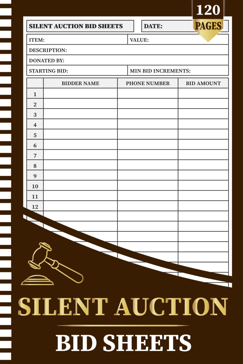 Silent Auction Bid Sheets: For Charity Auctions, Fundraising Events, Nonprofit Organizations, Bid Tracking & Donation Management baixar o livro de graça