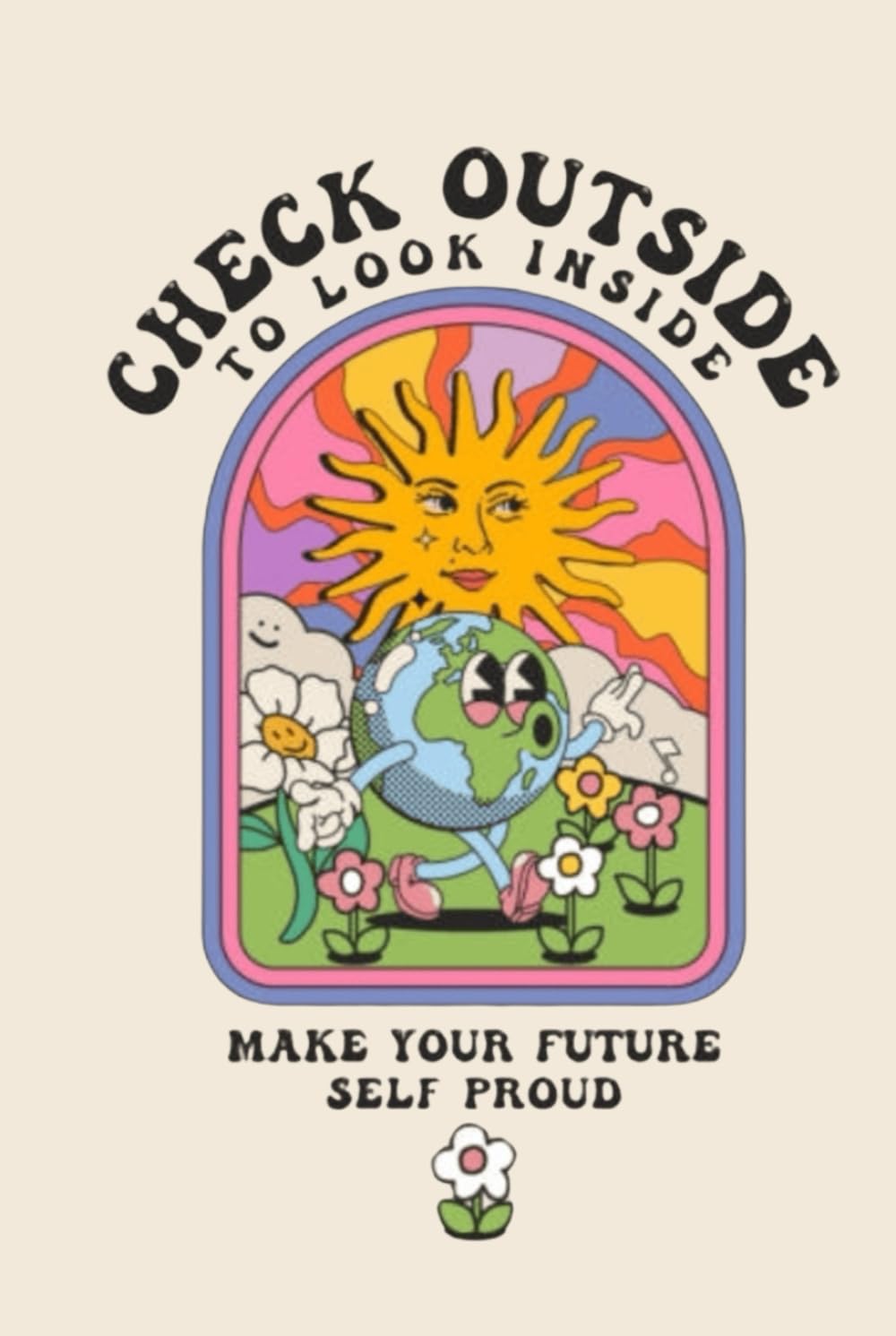 Check Outside To Look Inside, Make Your Future Self Proud Manifesting Journal