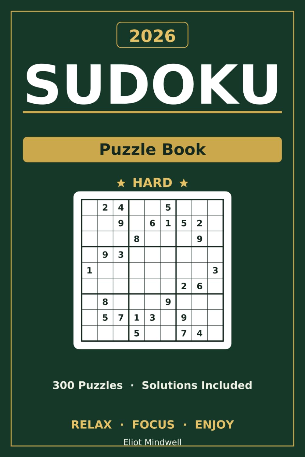 ler totalmente Hard Sudoku Puzzle Book: 300 Hard Sudoku Puzzles with Solutions – Relaxing Medium Print Brain Games for All ages (2026 Edition) (medium print sudoku 2026)