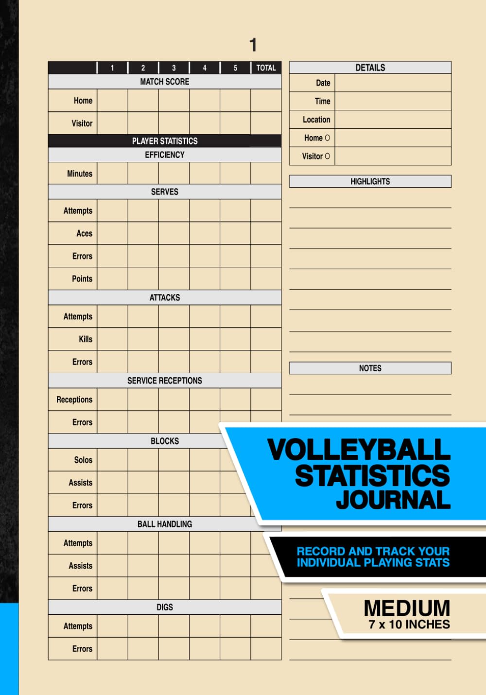 capítulo por capítulo baixar Volleyball Statistics Journal: Record and Track Your Individual Playing Stats | Medium