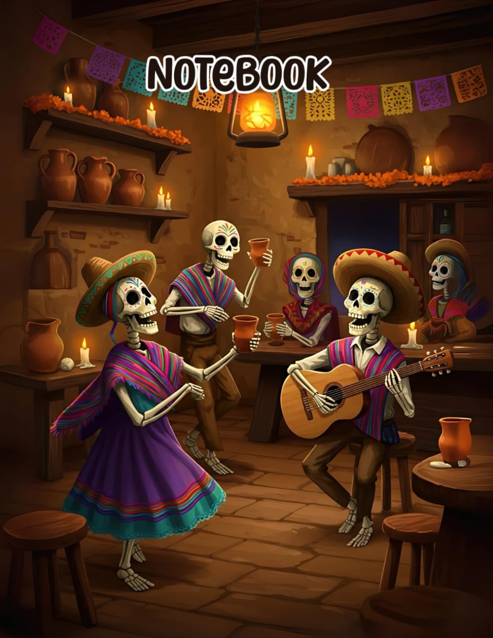 Peruvian Day of the Dead Journal: 100 Lined Pages, 8.5"x11", Colorful and Uplifting for Daily Notes baixar o livro de graça