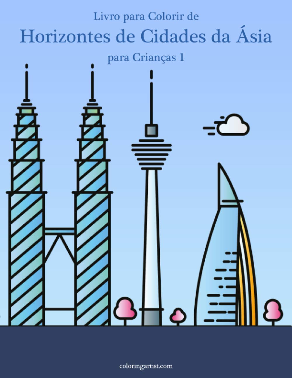 ler totalmente Livro para Colorir de Horizontes de Cidades da Ásia para Crianças 1