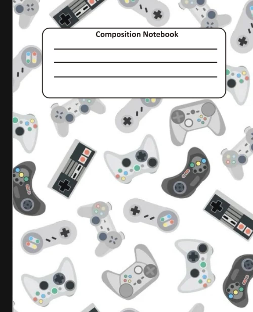 ler totalmente Composition Notebook: Colorful Video Gamer Game Wide-Ruled lined Paper Journal for Kids, Teens & Adults, 7.5x9.25 Inches (110 Lined Pages)