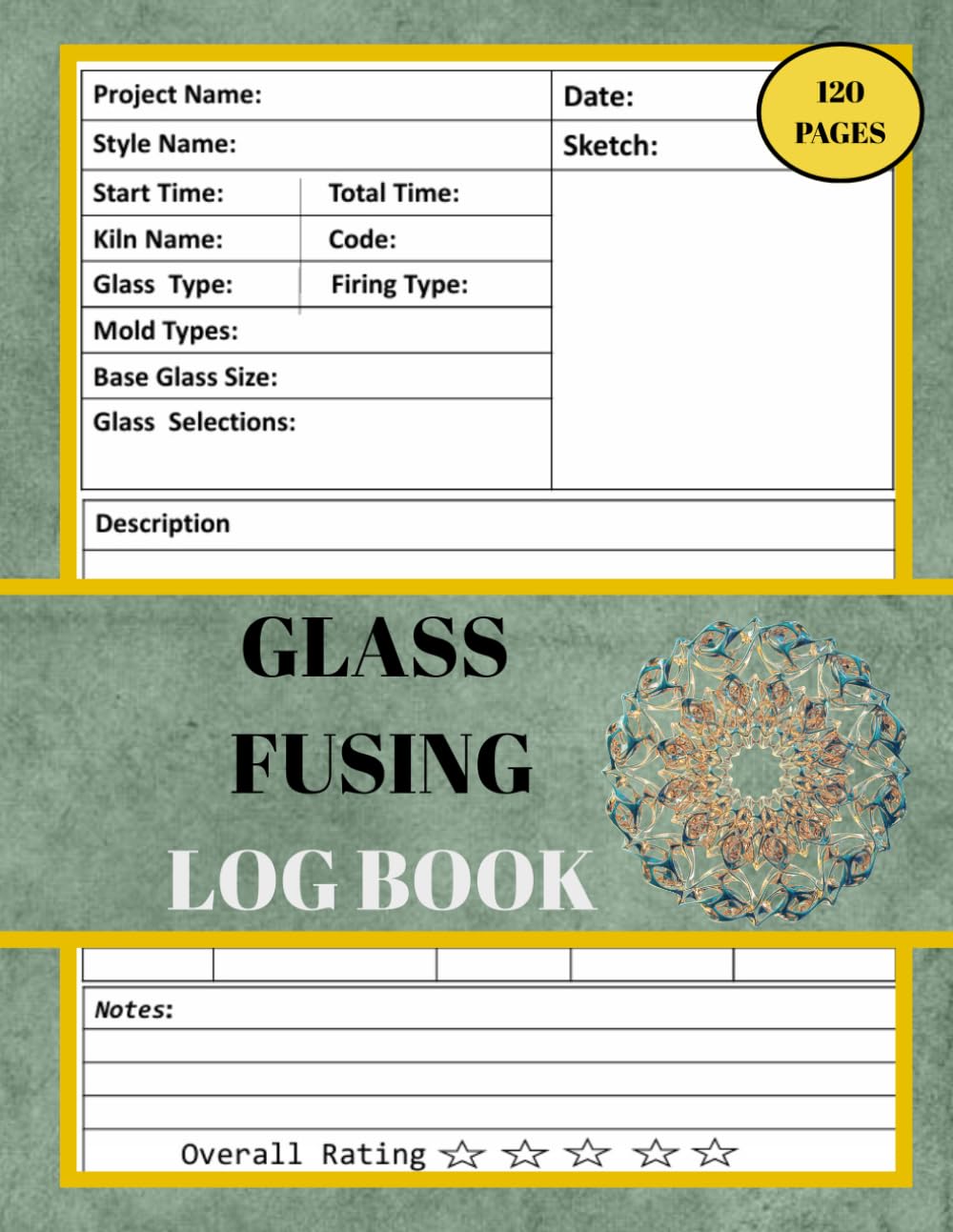 ler totalmente Glass Fusing Log Book: Fused Glass Artists and Essentials Log,and Essentials Planner, Styles and Kiln Firing Schedule Logs, Glass Fusing Process... Project Materials, 120 Pages, 8.5 x11 inches