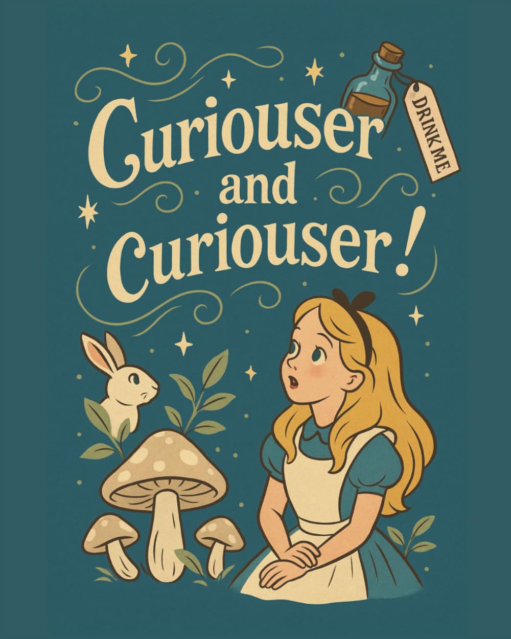ler totalmente Curiouser and Curiouser: Unique notebook with ruled pages