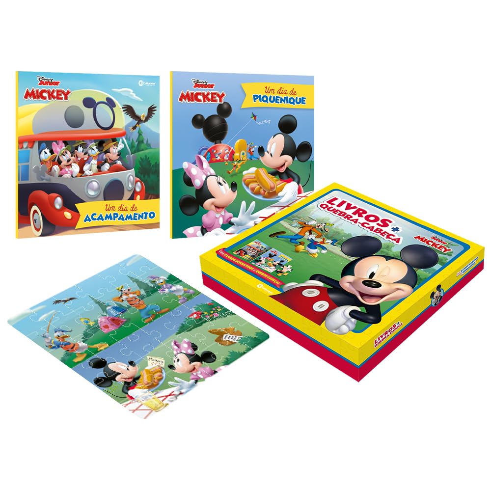 ler totalmente Box livros e quebra-cabeça - Mickey