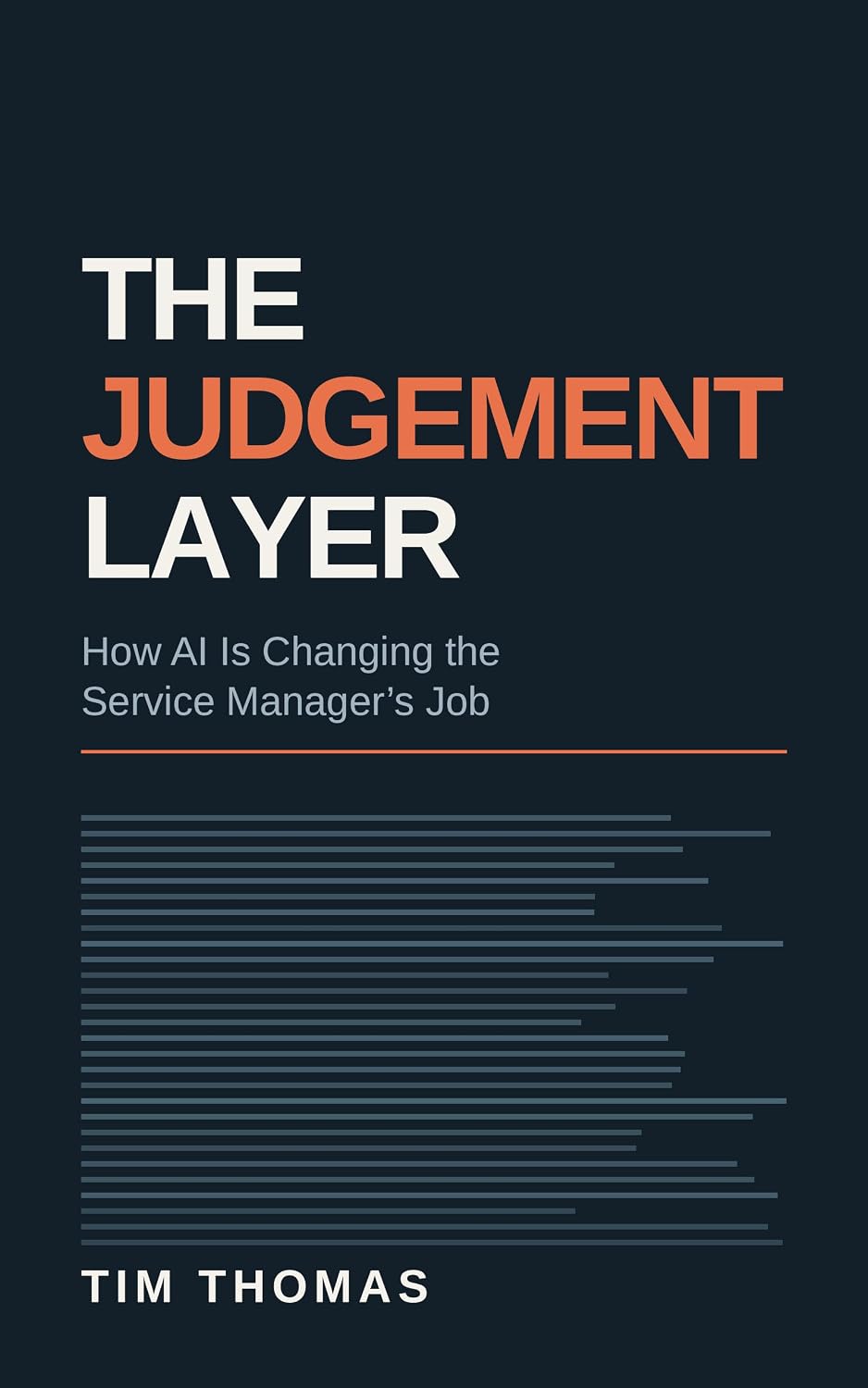 The Judgement Layer: How AI Is Changing the Service Manager's Job (English Edition) baixar livro de graça