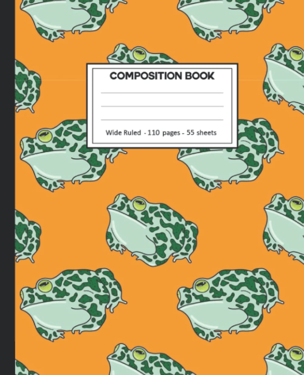 ler totalmente Composition Notebook: Toad Wide Ruled Paper Notebook Journal size 7.25 x 9.25” for student