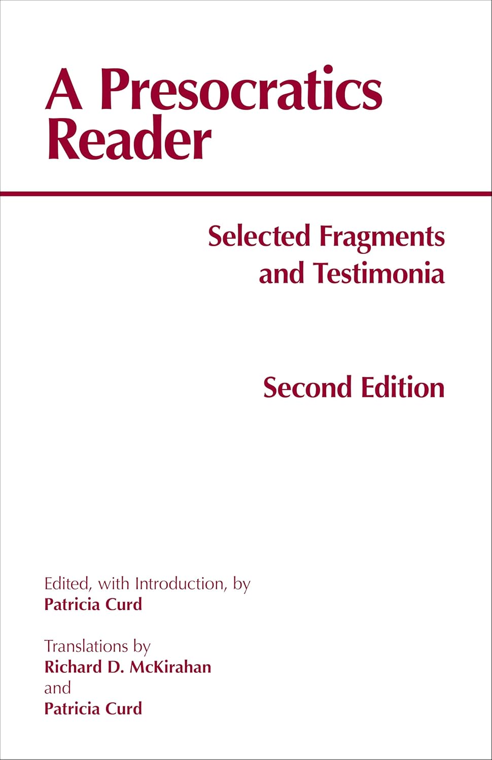 A Presocratics Reader: Selected Fragments and Testimonia baixar o livro de graça