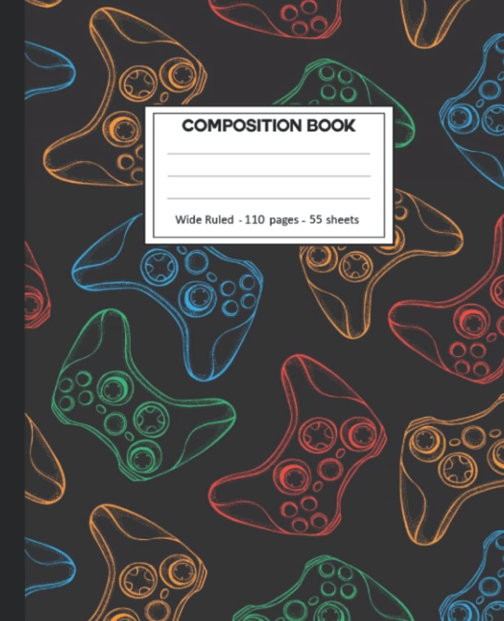 Composition Notebook: College Ruled: 110+ Lined Pages Writing Journal: Video Game on White. baixar livro de graça