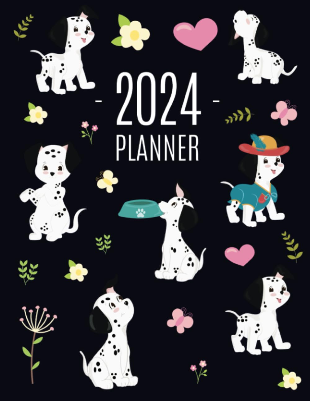 Dalmatian Planner 2024: For All Your Weekly Appointments! | Cool 12 Months Daily Organizer with Cute Dog (January–December) baixar o livro de graça