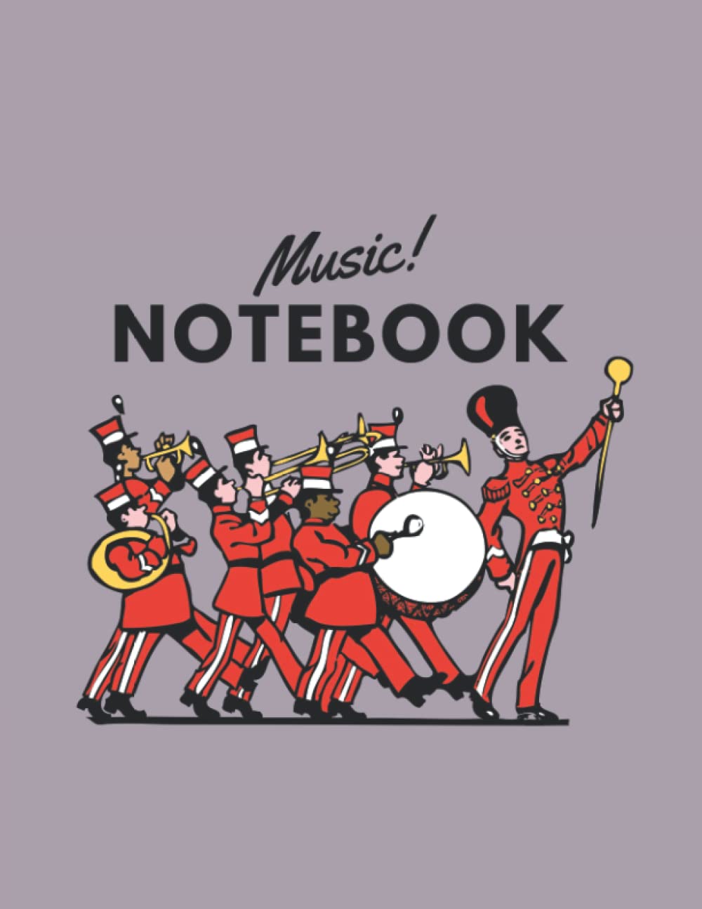 capítulo por capítulo baixar Music Notebook: Military Band icon: Wide Staff Blank Manuscript Paper * 13 Staves per page * 8.50" x 11" * 102 Pages