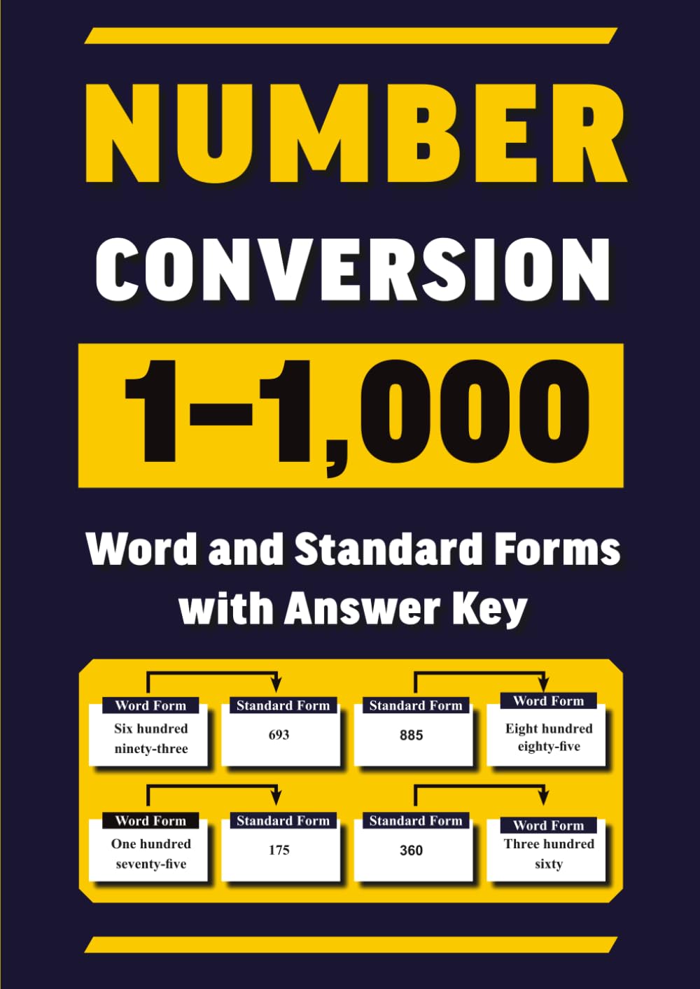 capítulo por capítulo baixar Number Conversion 1–1,000 | Word and Standard Forms with Answer Key