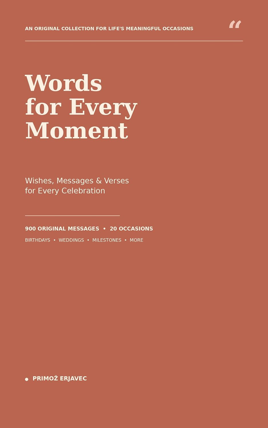 ler totalmente Words for Every Moment: Wishes, Messages & Verses for Every Celebration (English Edition)
