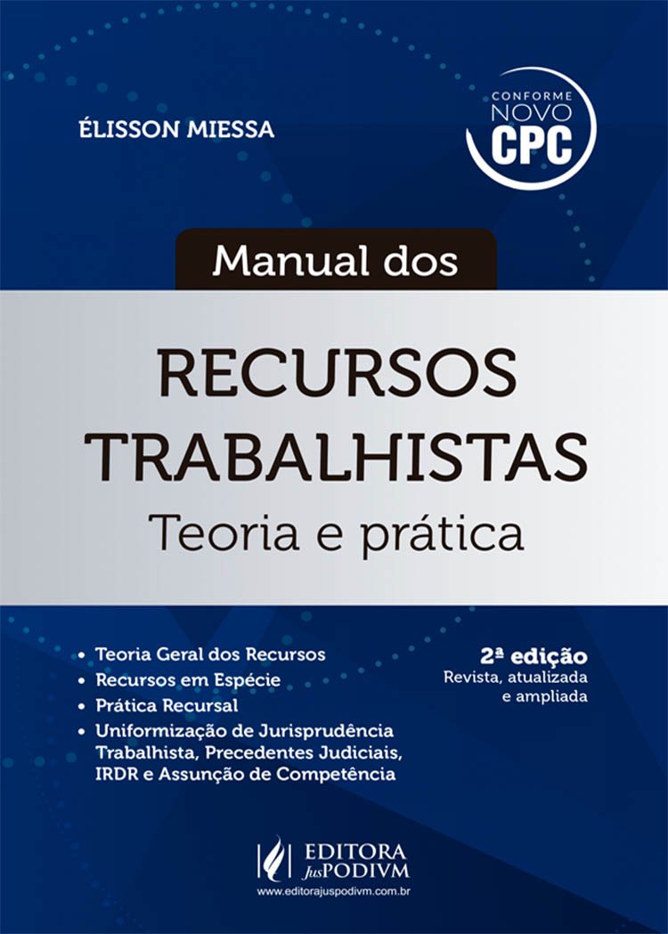 Manual dos Recursos Trabalhistas baixar o livro de graça