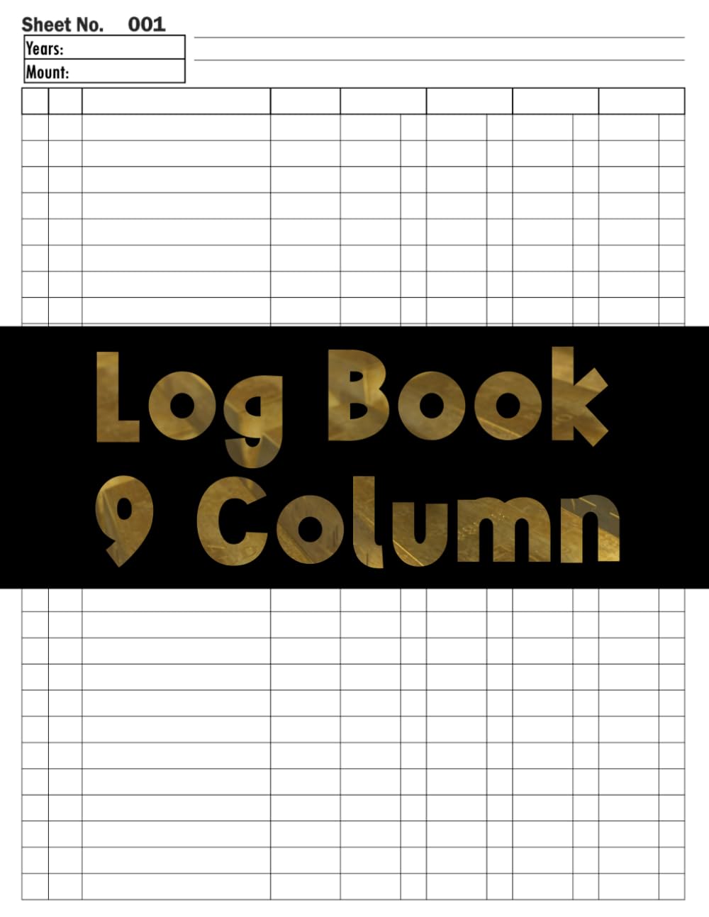 Log Book: 9 Column Numbered Pages baixar livro de graça