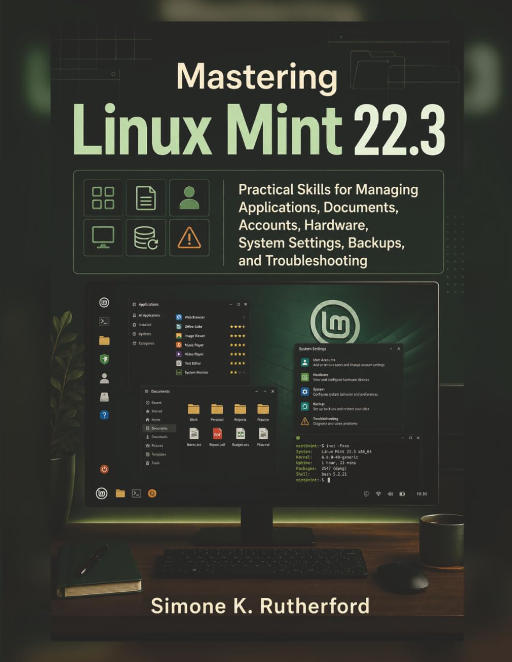 capítulo por capítulo baixar Mastering Linux Mint 22.3: Practical Skills for Managing Applications, Documents, Accounts, Hardware, System Settings, Backups, and Troubleshooting