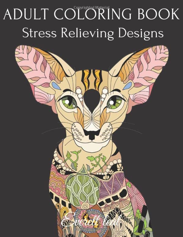 Adult Coloring Book: Stress Relieving Designs With Lions, Elephants, Horses, Dogs, Cats, and Many More! (Animal Coloring Books For Adults) (Volume 8) baixar o livro de graça