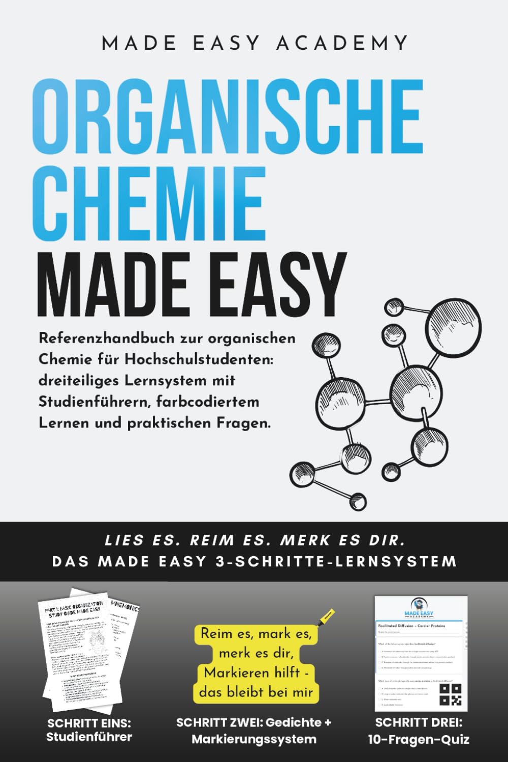Organische Chemie Made Easy: Referenzhandbuch zur organischen Chemie für Hochschulstudenten: dreiteiliges Lernsystem mit Studienführern, farbcodiertem Lernen und praktischen Fragen. baixar o livro de graça