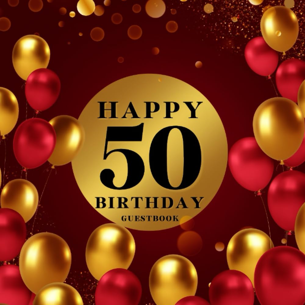 50th birthday guest book red and gold guest book: suitable for Polaroid photos. and has a page for writing impressions for guests to express their... x 8.5 inches, 120 pages. 1 page per 1 guest. baixar livro de graça