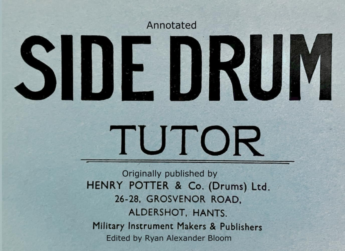capítulo por capítulo baixar Side Drum Tutor: The Easiest Method of Learning to Beat the Side Drum